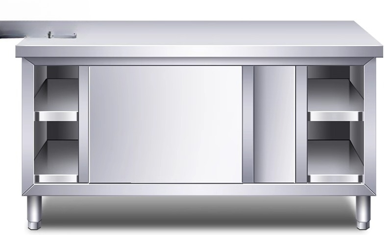 Commercial Kitchen Worktops - Meja Kerja Dapur Stainless Steel dengan