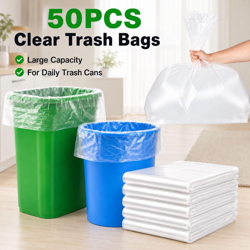 50PCS Kantong Sampah Transpara - Commercial Kitchen Bin ulasan dan harga