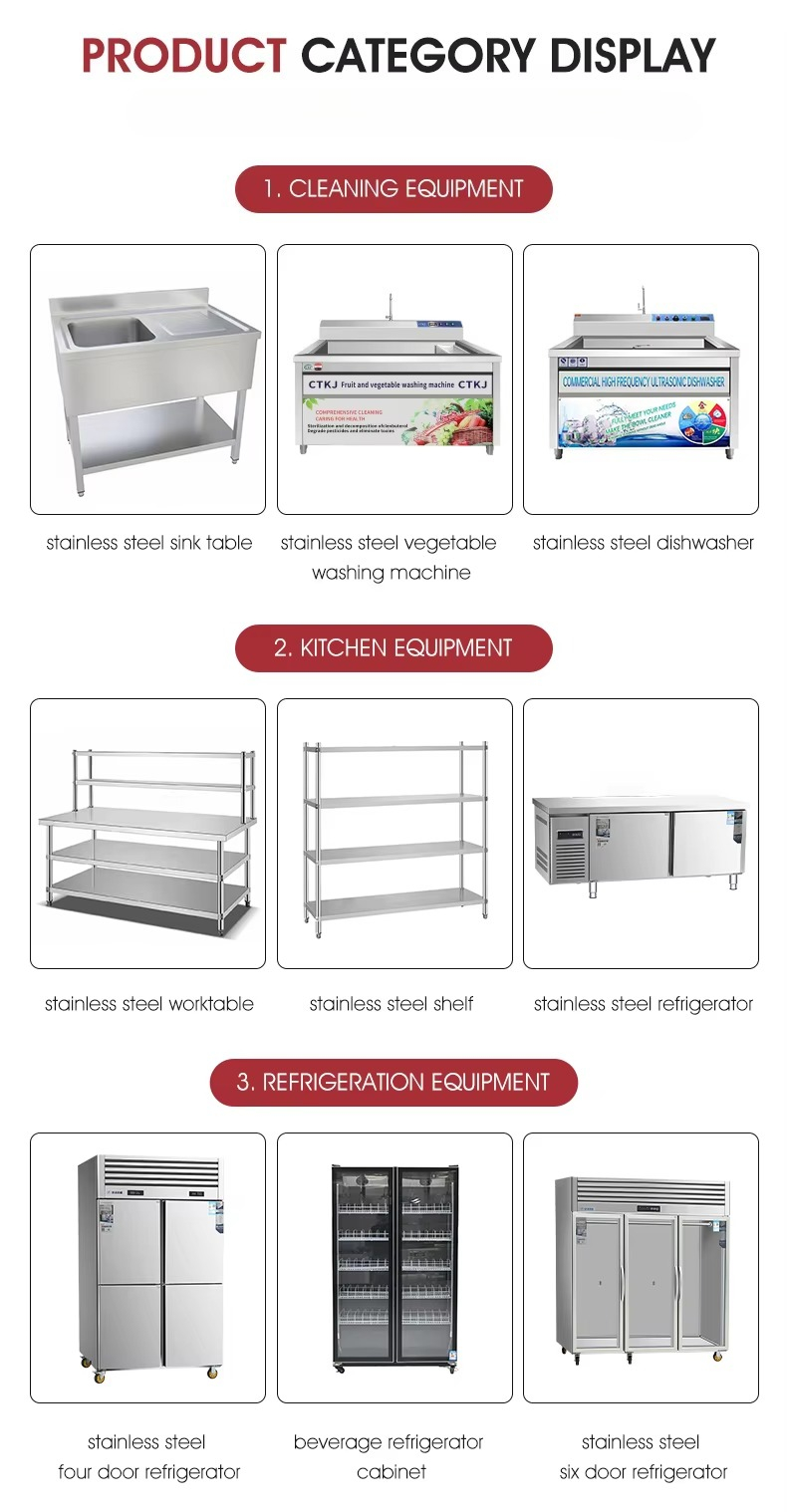 Lemari Pendingin dengan Meja K - Commercial Kitchen Worktops ulasan dan harga