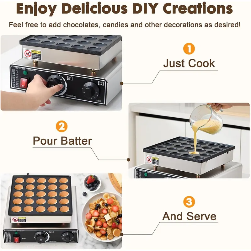 Mesin Pembuat Pancake Mini Kom - Commercial Kitchen And Bar ulasan dan harga