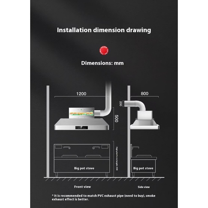 Hood Dapur Komersial Stainless - Commercial Kitchen Hoods ulasan dan harga